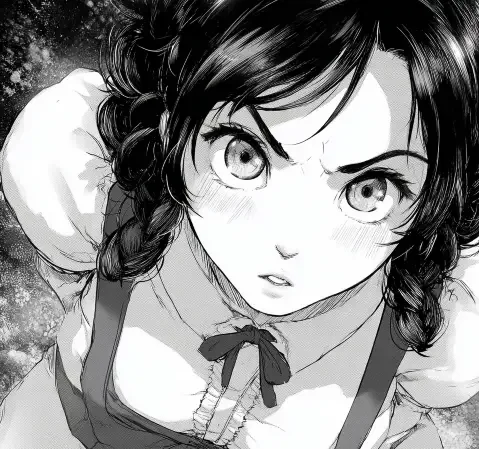 校园题材漫画中放学后的教室走廊